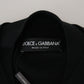 Elegant Black Mandarin Collar Tee