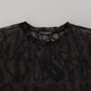 Elegant Sheer Logo Crew Neck Tee