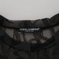 Elegant Sheer Logo Crew Neck Tee