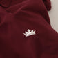 Maroon Cotton Crew Neck Casual Tee