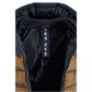 Chic Quilted Down Jacket with Softshell Inserts