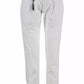 Elegant White Chino Trousers with Pleats