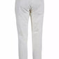 Elegant White Chino Trousers with Pleats