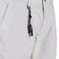 Elegant White Chino Trousers with Pleats