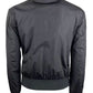 Elegant Black Bomber Jacket with Zipper Pockets