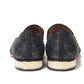 Navy/Nero Colannaki Flat Tissu Shoes