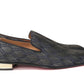 Navy/Nero Colannaki Flat Tissu Shoes