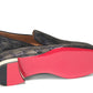 Navy/Nero Colannaki Flat Tissu Shoes