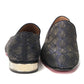Navy/Nero Colannaki Flat Tissu Shoes
