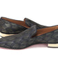 Navy/Nero Colannaki Flat Tissu Shoes