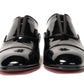 Black Alpha Male Flat Shoes