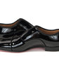 Black Alpha Male Flat Shoes