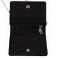 Blue White Caiman Leather Strap Card Holder Wallet