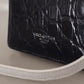 Blue White Caiman Leather Strap Card Holder Wallet