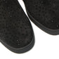 Black Boat Man Flat Veau Shoes