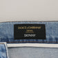 Blue Wash Slim Fit Cotton Denim Jeans
