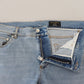 Blue Wash Slim Fit Cotton Denim Jeans