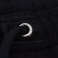 Sleek Black Wool-Blend Sweatpants