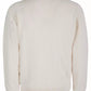 Elegant White Cardigan with Front Pockets