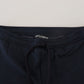 Elegant Blue Casual Track Sweatpants