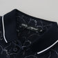Regal Blue Cotton Polo Tee