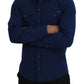 Elegant Slim Fit Denim Casual Shirt