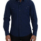 Elegant Slim Fit Denim Casual Shirt