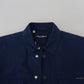 Elegant Slim Fit Denim Casual Shirt