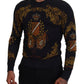 Baroque Medal Motive Silk Sweater