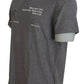 Elegant Gray Crewneck Cotton T-Shirt