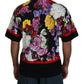 Elegant Floral Print Crewneck T-Shirt