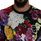 Elegant Floral Print Crewneck T-Shirt