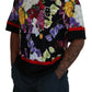 Elegant Floral Print Crewneck T-Shirt
