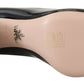 Elegant Square Toe Leather Pumps