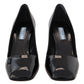 Elegant Square Toe Leather Pumps
