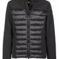 Tech Fabric Zip-Up Men's Jacket in Black