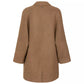 Elegant Wool Blend Coat with Side Pockets