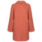 Chic Pink Wool Blend Winter Coat