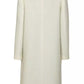 Elegant Wool Blend White Coat