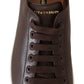 Elegant Leather Low Top Sneakers
