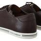 Elegant Leather Low Top Sneakers