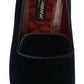 Elegant Blue Slipper Loafers Formal Footwear