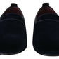 Elegant Blue Slipper Loafers Formal Footwear