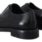 Elegant Bordeaux Leather Lace-Up Formal Shoes