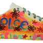 Multicolor Handpainted Low Top Leather Sneakers