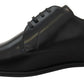 Elegant Black Leather Lace-Up Formal Shoes