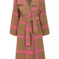 Elegant Wool Blend Coat with Self-Tie Belt