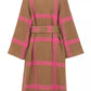 Elegant Wool Blend Coat with Self-Tie Belt
