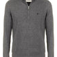 Chic High Collar Zip Wool Blend Sweater