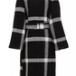 Elegant Wool-Blend Self-Tie Coat